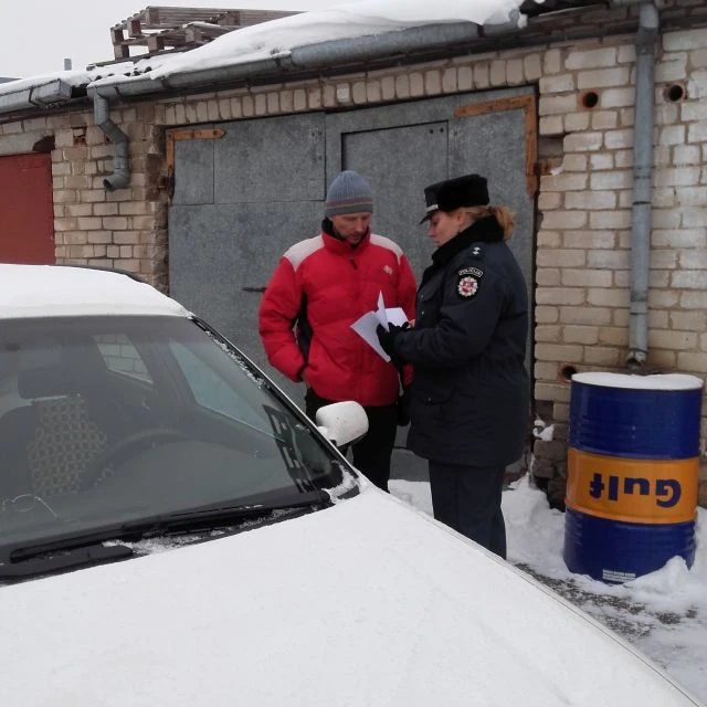 Policijos dėmesio skirta garažų savininkams