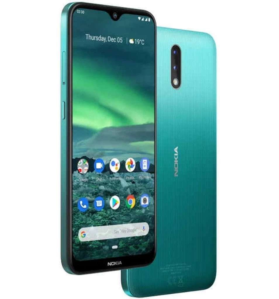 Nokia 2.3 cyan green