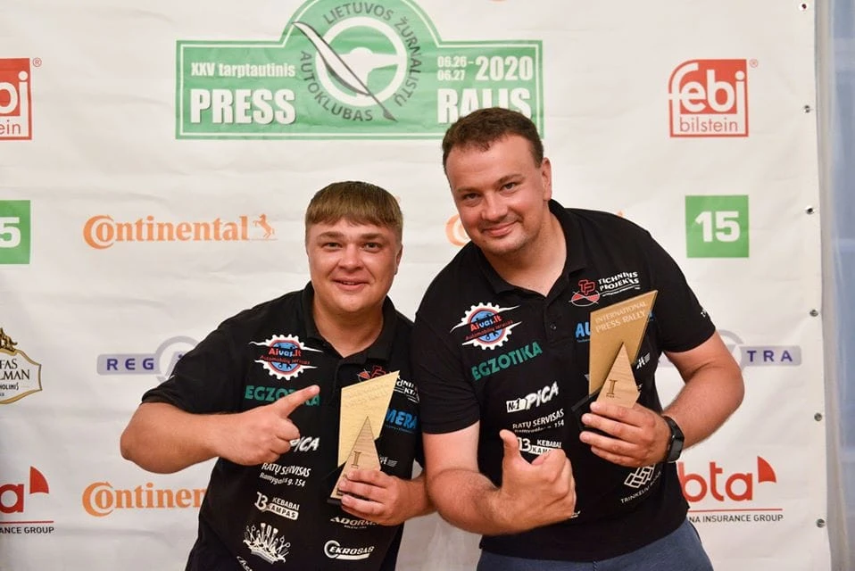 Savaitgalį vykusio PRESS ralio A2000 klasės PRESS įskaitos čempionais tapo panevėžiečiai Tomas Markelevičius ir Tadas Martinaitis