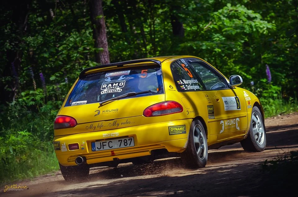 „Samsonas Rally Juodupė“ startuos fenomenalusis „Mitsubishi Colt“ ekipažas
