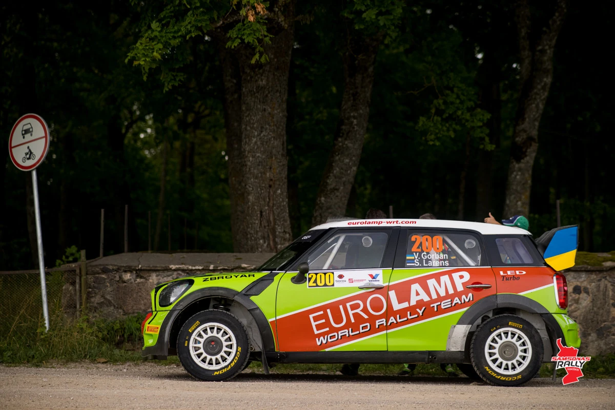 Testiniame „Samsonas Rally Rokiškis“ greičio ruože tempą diktavo ukrainiečiai su WRC „Mini“