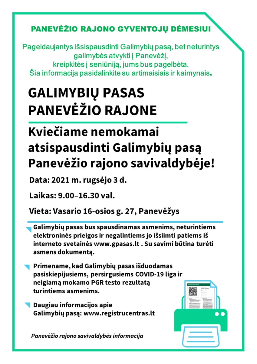 galimybiu pasas