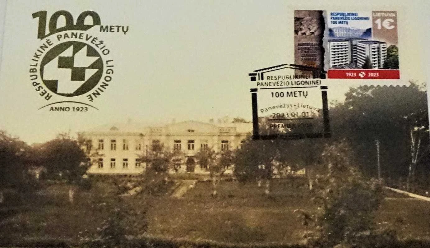 100-metį Panevėžio ligoninė pasitiks asmeniniu pašto ženklu ir atviruku