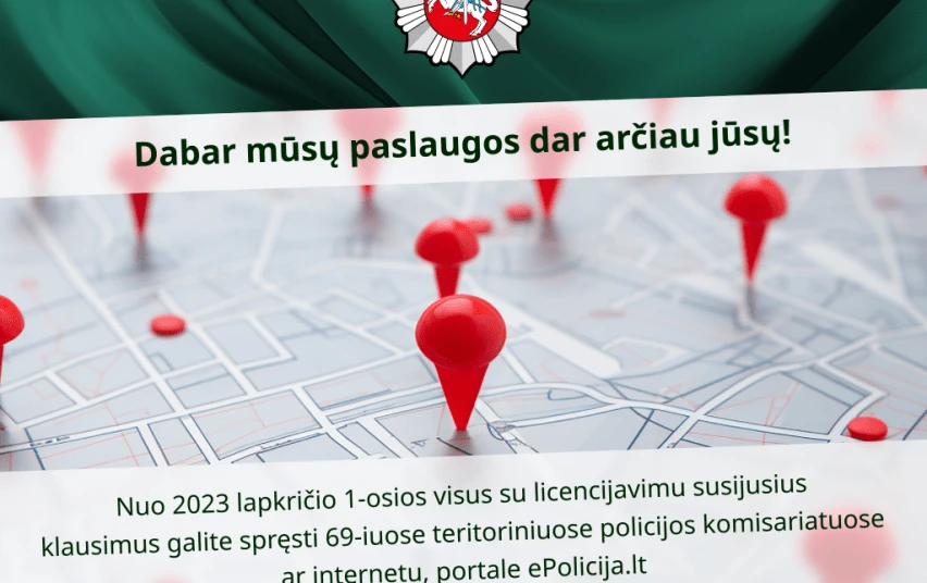 Policijos paslaugos arčiau gyventojų - pateikti prašymus policijai bus patogiau