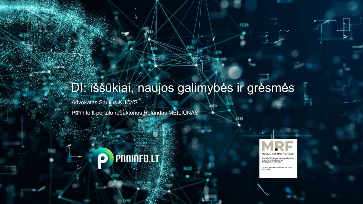 DI: iššūkiai, naujos galimybės ir grėsmės. Duomenų apsaugos ir atsakomybės klausimai skaitmeninėje aplinkoje